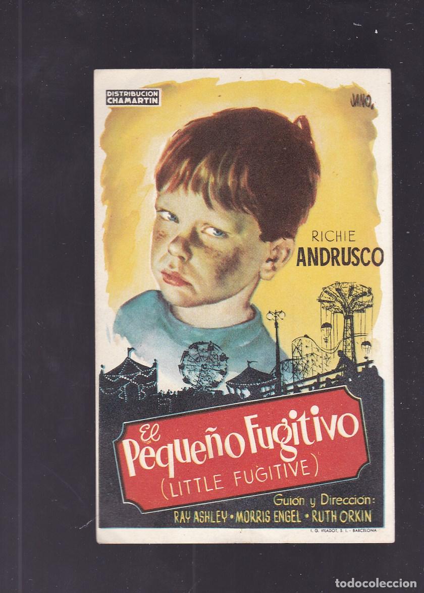 Cine: F16-52-Folleto de Mano. EL PEQUE&Ntilde;O FUGITIVO Richie Andrusco