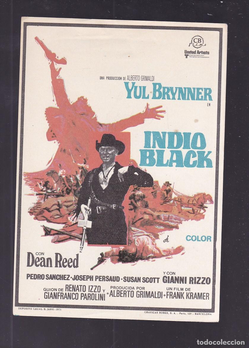 Cine: F16-54-Folleto de Mano.INDIO BLACK. Yul Brinner