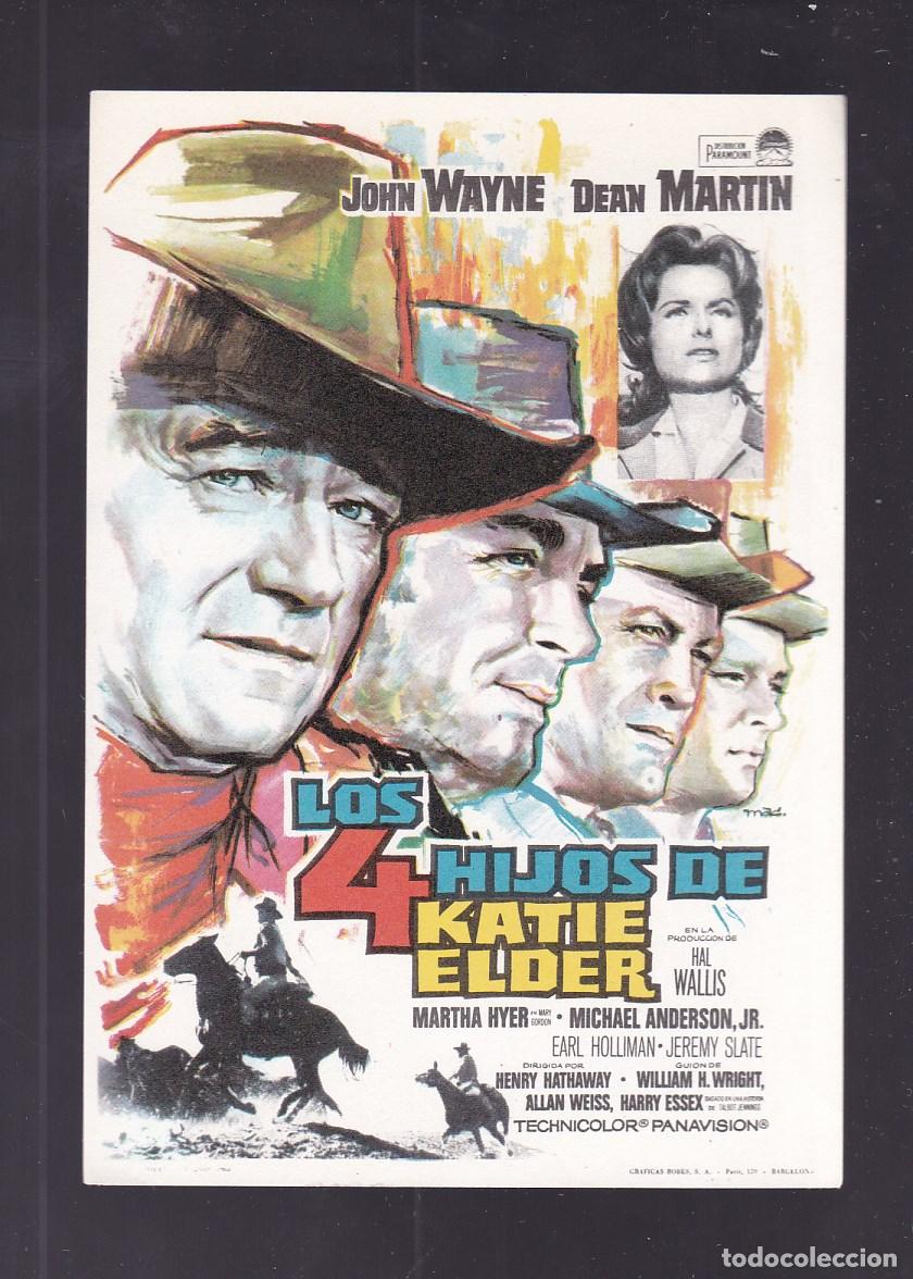 Cine: F16-55-Folleto de Mano. LOS 4 HIJOS DE KATIE ELDER John Wayne . Dean Martin