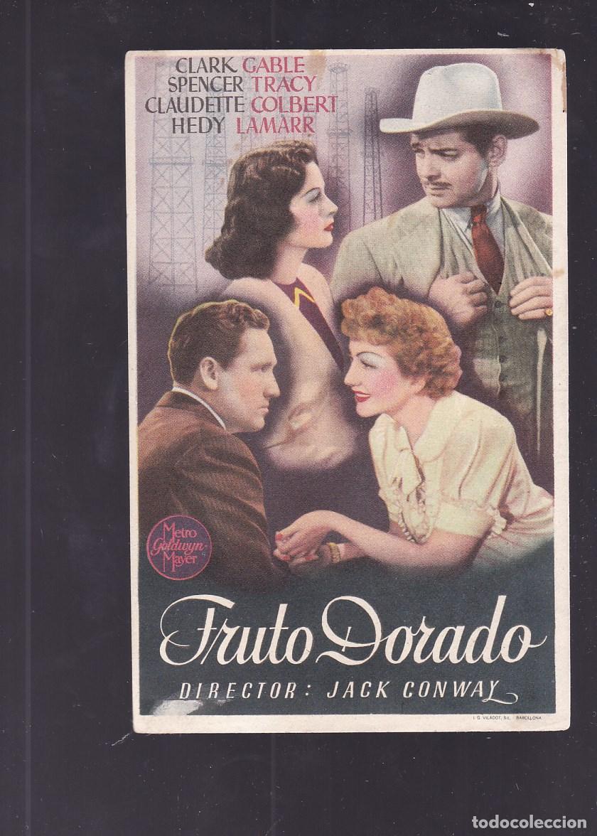 Cine: F16-60-Folleto de Mano. FRUTO DORADO . Clark Gable. Spencer Tracy