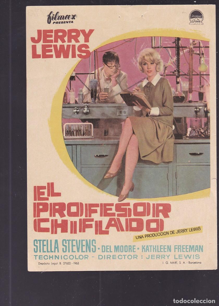 Cine: F16-67-Folleto de Mano. EL PROFESOR CHIFLADO . Jerry Lewis