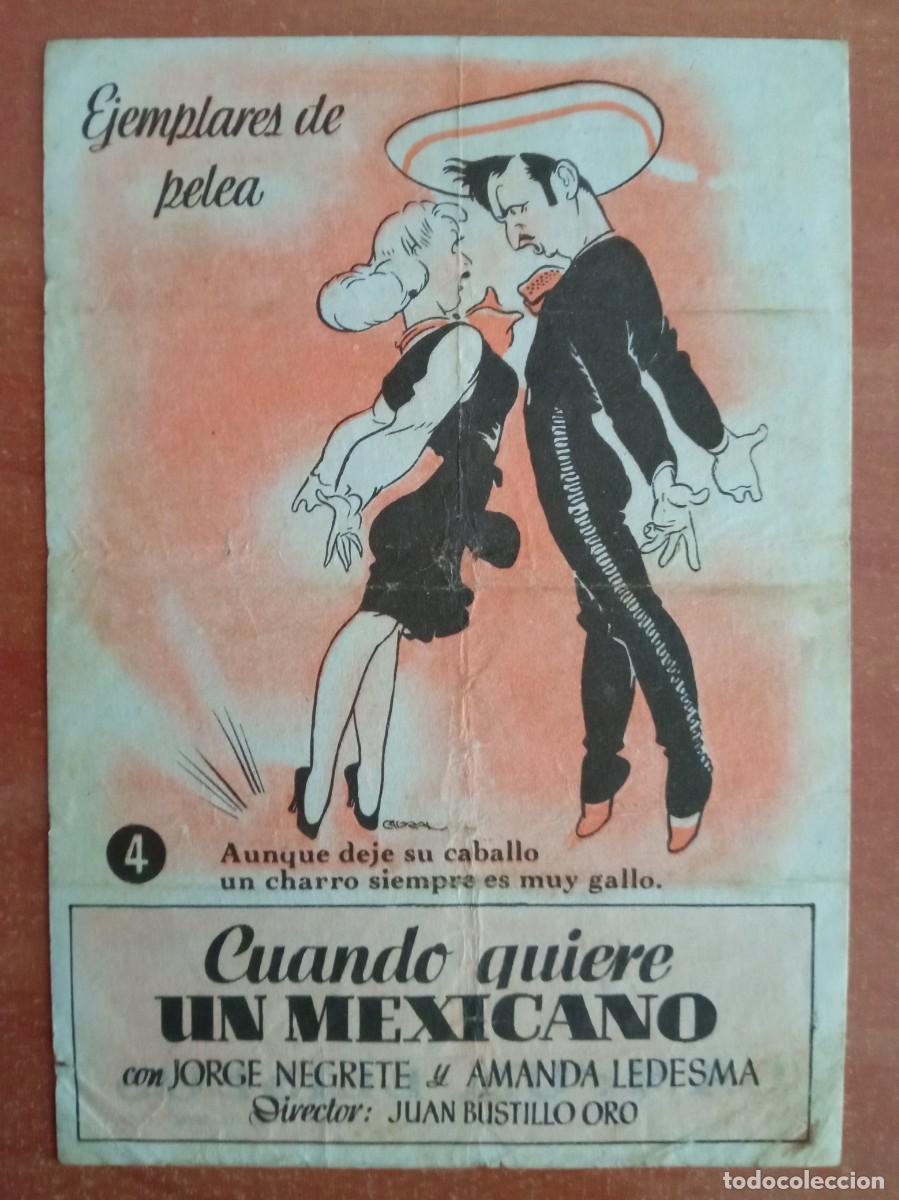 Cine: CUANDO QUIERE UN MEXICANO N&ordm; 4, SIN DISTRIBUIDORA, JORGE NEGRETE, CINE CAMPOS ELISEOS, GIJON