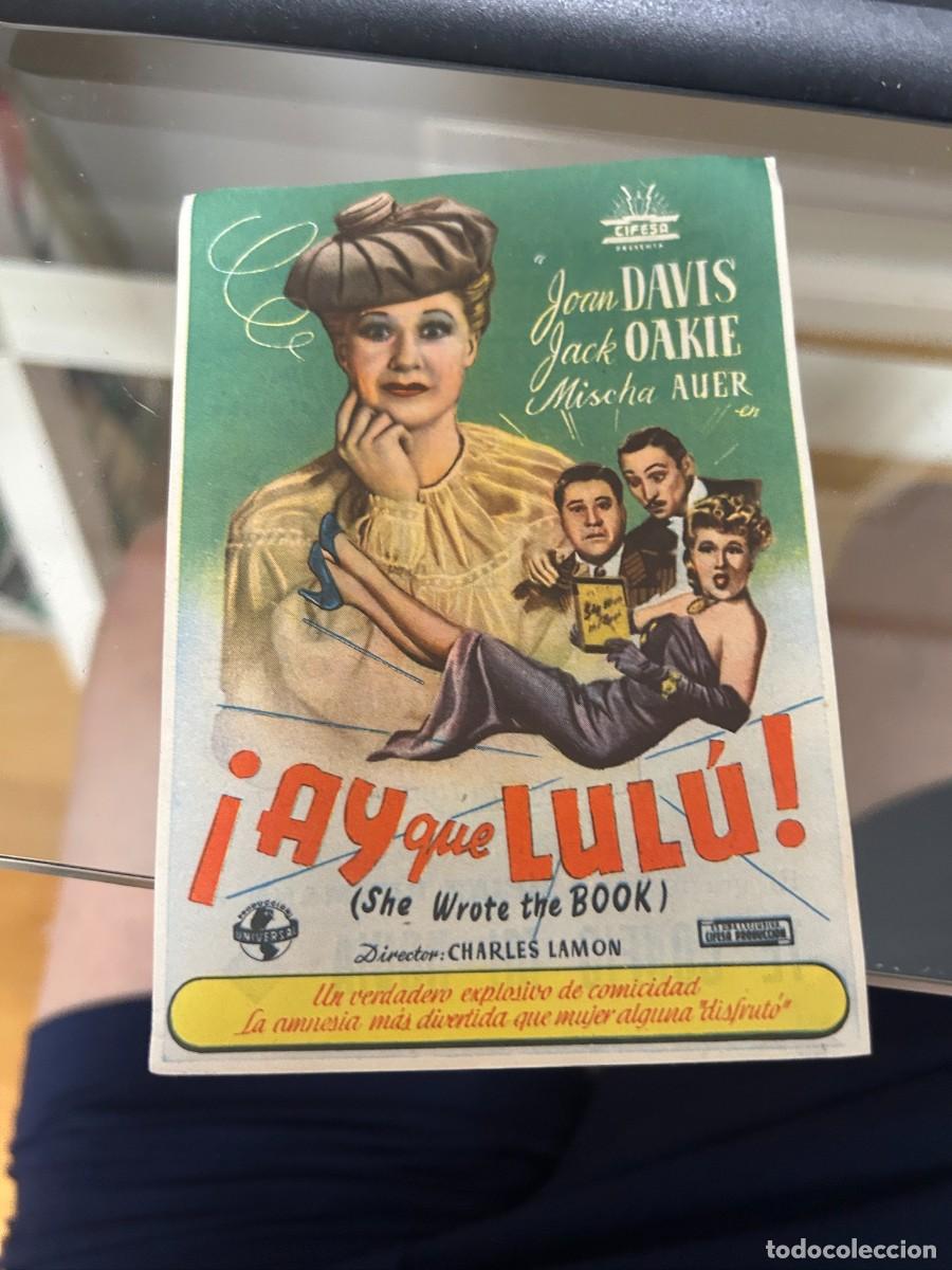 Cine: &ordm;165 &iexcl;ay que lulu! cine mari leon con publicidad buen estado