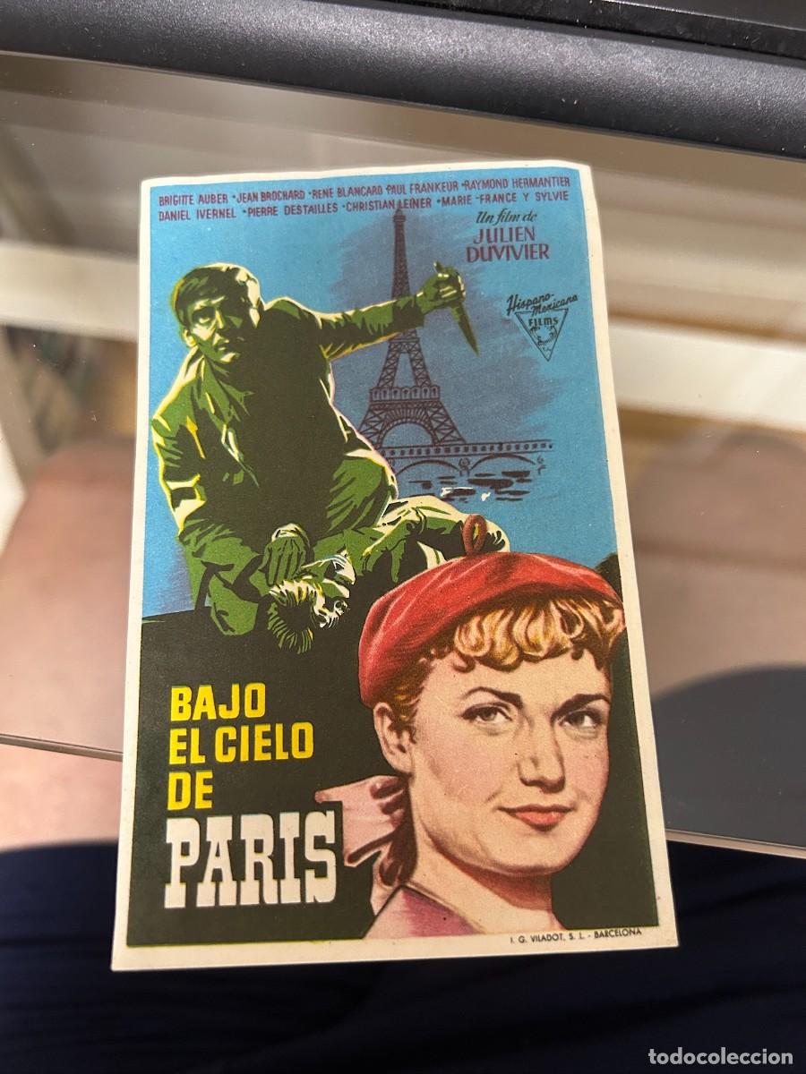 Cine: &ordm;169 BAJO EL CIELO DE PARIS SIN PUBLICIDAD BUEN ESTADO