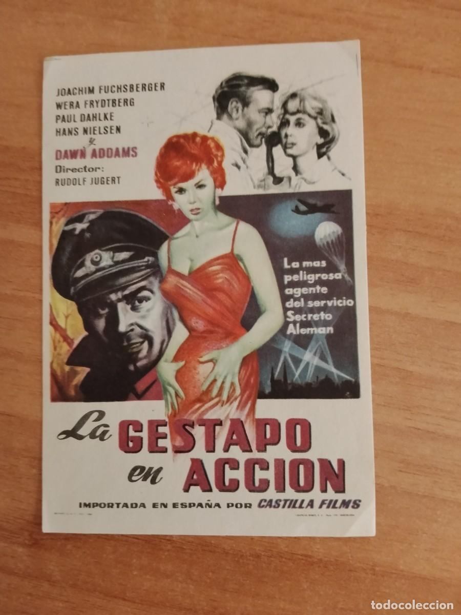 Cine: ROSA-PROGRAMA DE CINE--LA GESTAPO EN ACCION