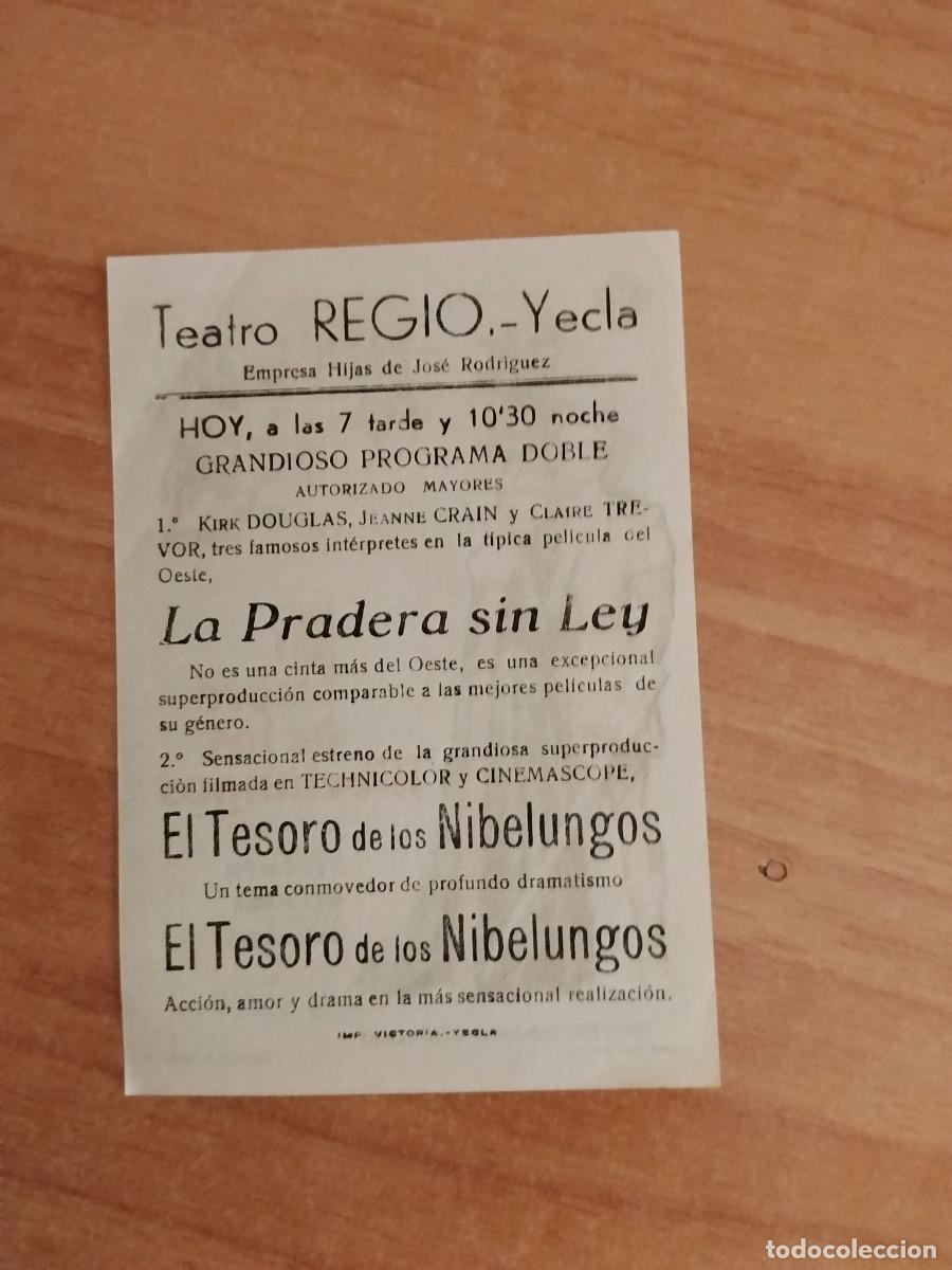 Cine: ROSA-PROGRAMA DE CINE --EL TESORO DE LOS NIBELUNGOS ct - Foto 2