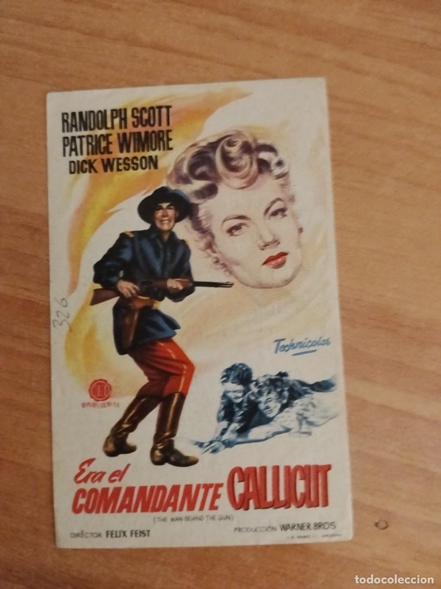 Cine: ROSA-PROGRAMA DE CINE --ERA EL COMANDANTE CALLICUT ct