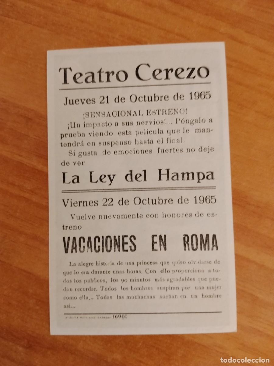 Cine: ROSA-PROGRAMA DE CINE --LA LEY DEL HAMPA ct - Foto 2