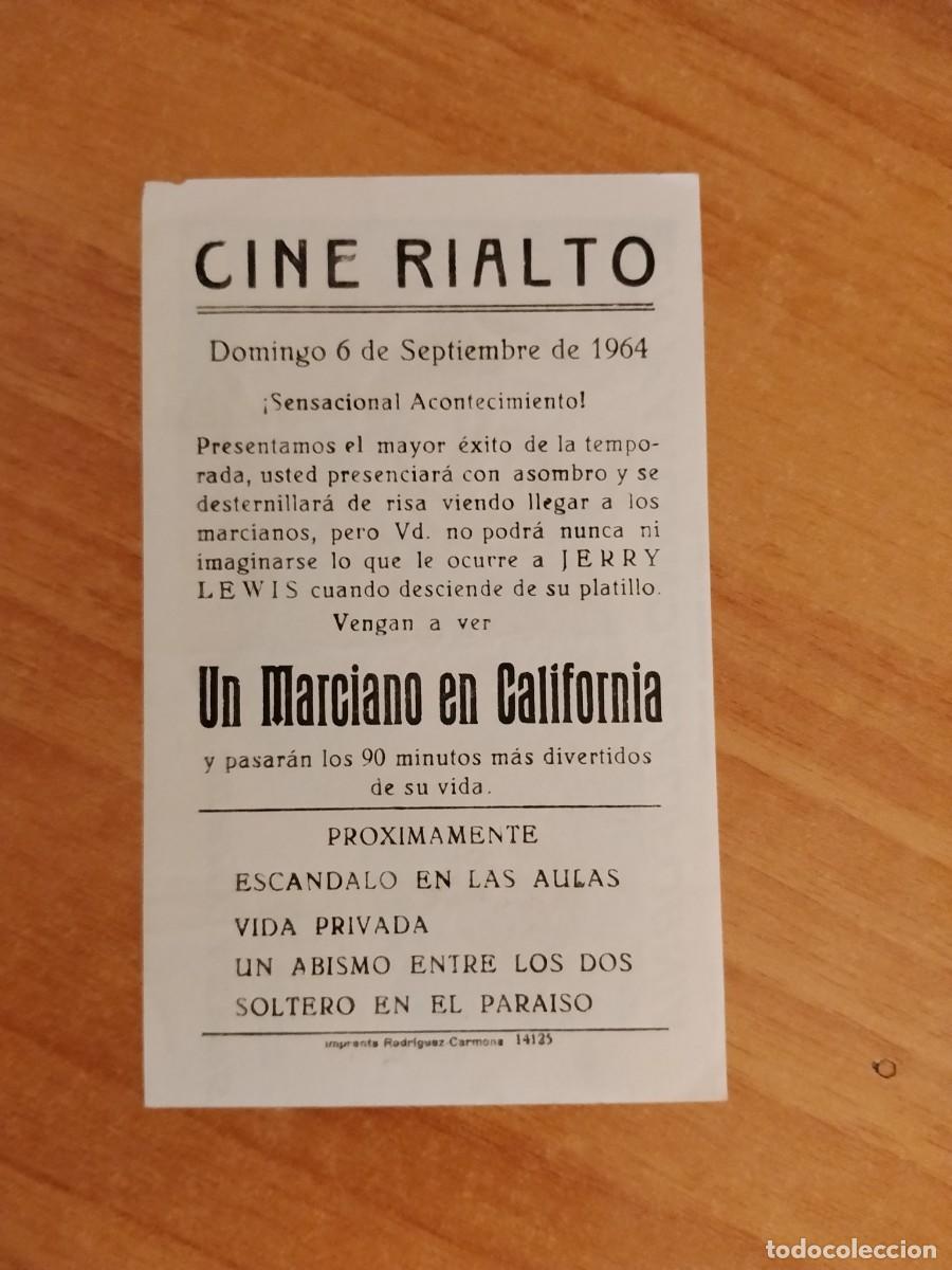 Cine: ROSA-PROGRAMA DE CINE --UN MARCIANO EN CALIFORNIA ct - Foto 2