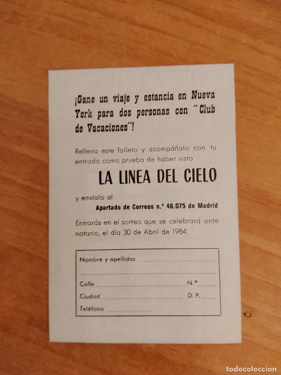 Cine: ROSA-PROGRAMA DE CINE --LA LINEA DEL CIELO ct - Foto 2