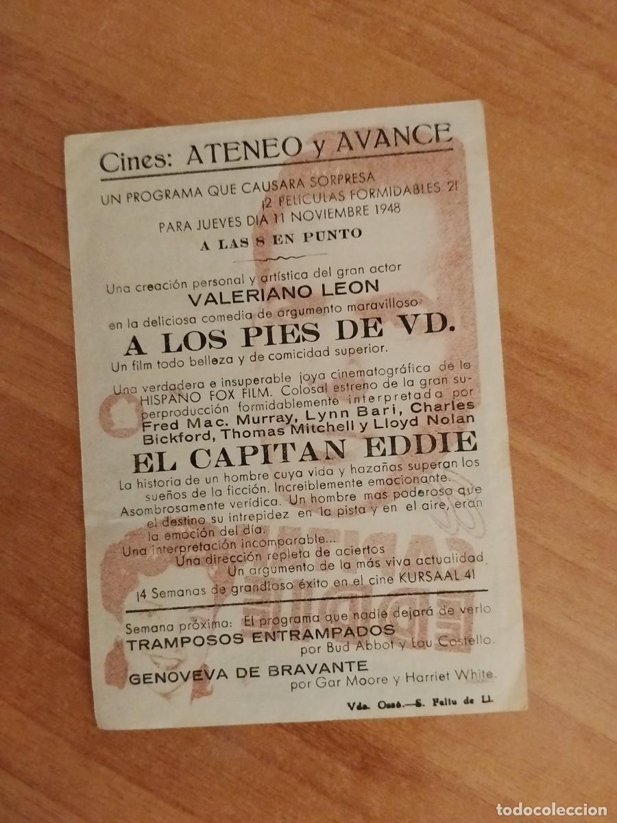 Cine: ROSA-PROGRAMA DE CINE --EL CAPITAN EDDIE ct - Foto 2