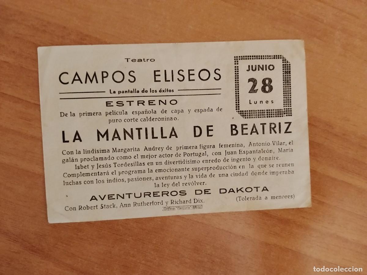 Cine: ROSA-PROGRAMA DE CINE --AVENTUREROS DE DAKOTA ct - Foto 2