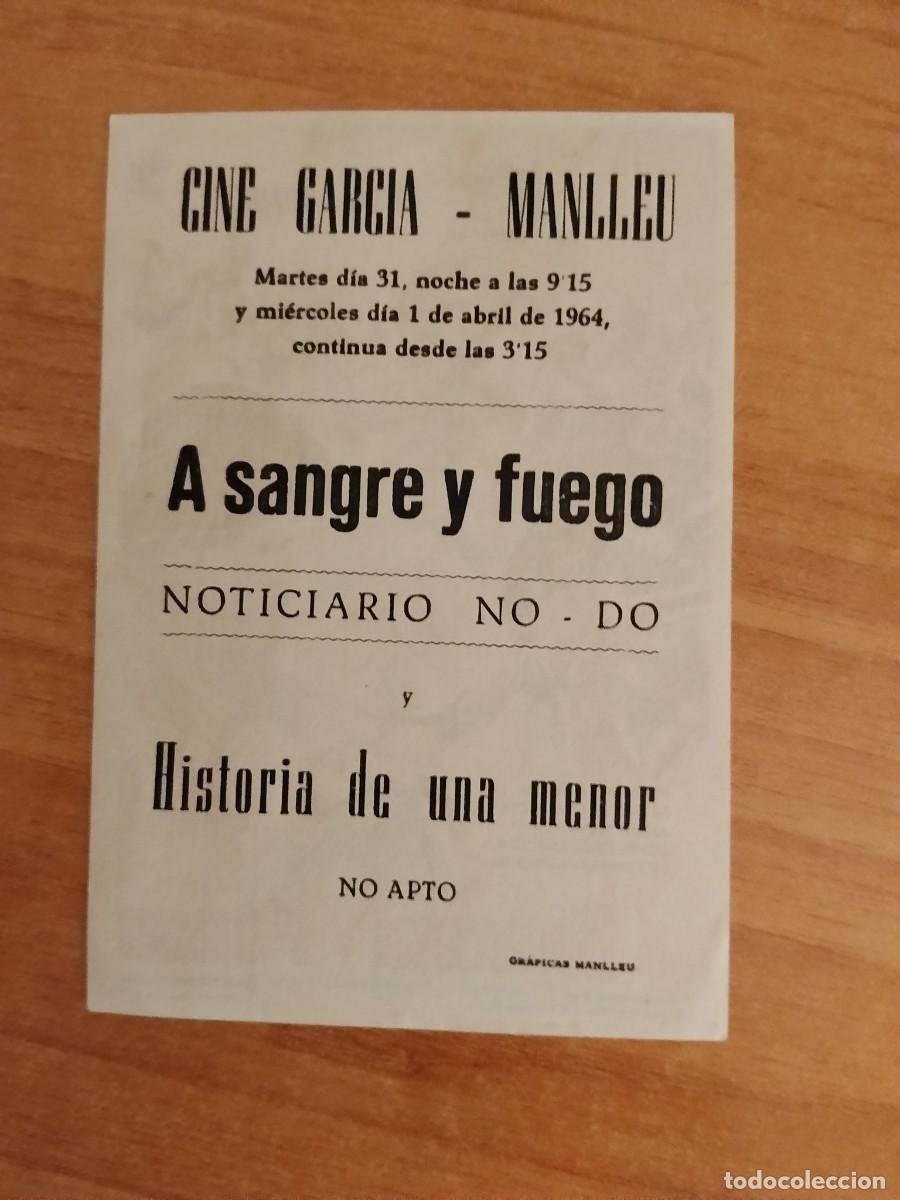 Cine: ROSA-PROGRAMA DE CINE --A SANGRE Y FUEGO ct - Foto 2