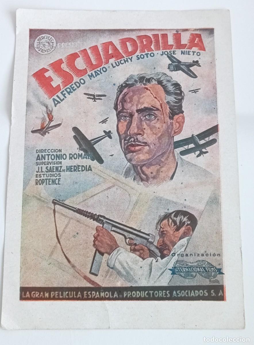 Cine: Programa de mano Escuadrilla con Alfredo Mayo.