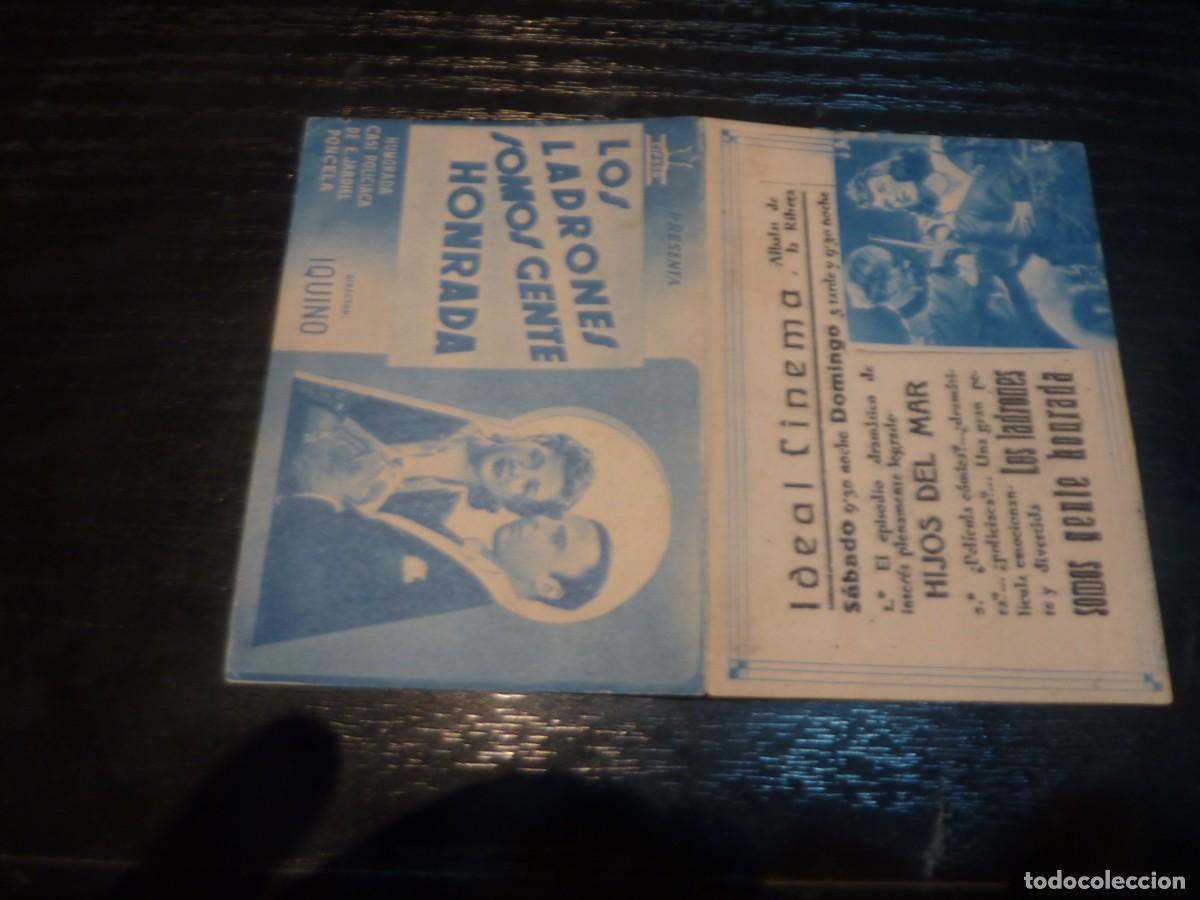 Cine: Folleto de cine LOS LADRONES SOMOS GENTE HONRADA con publicidad