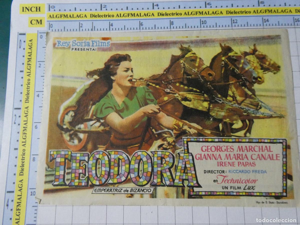Cine: PROGRAMA DE MANO. CINE. PEL&Iacute;CULA. TEODORA PUBLICIDAD CINE GRANADA. 424