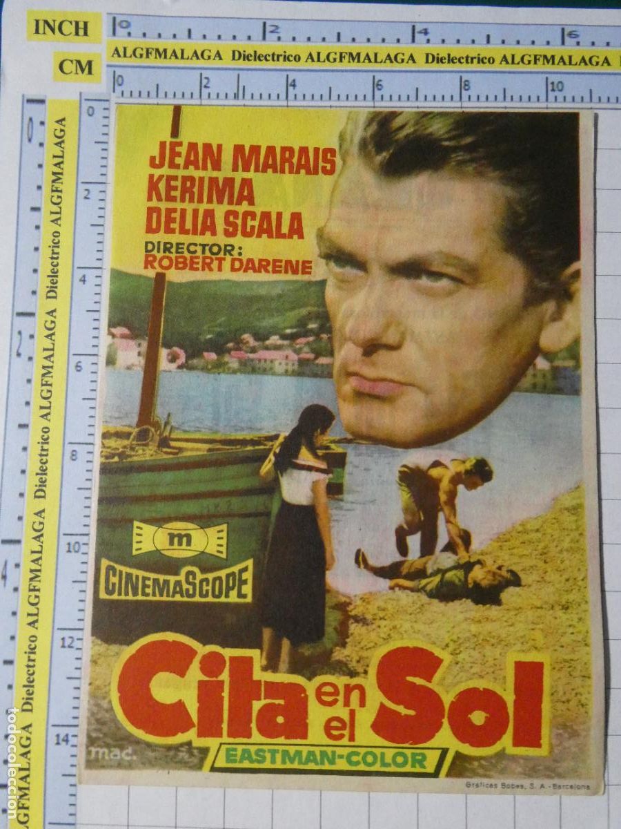 Cine: PROGRAMA DE MANO. CINE. PEL&Iacute;CULA. CITA EN EL SOL CINE GRANADA. 430