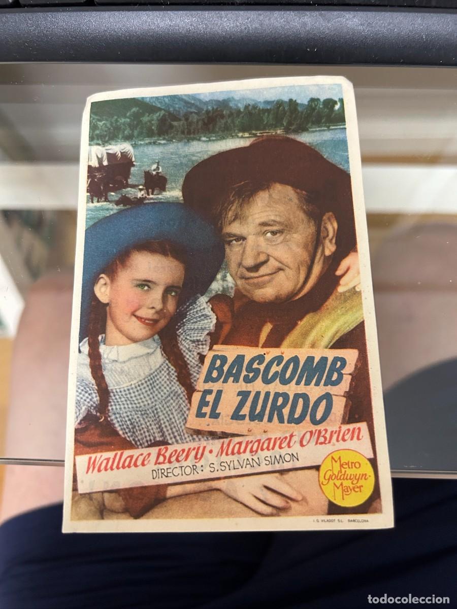 Cine: &ordm;179 bascomb el zurdo cine capitolio metropoli barcelona buen estado con publicidad