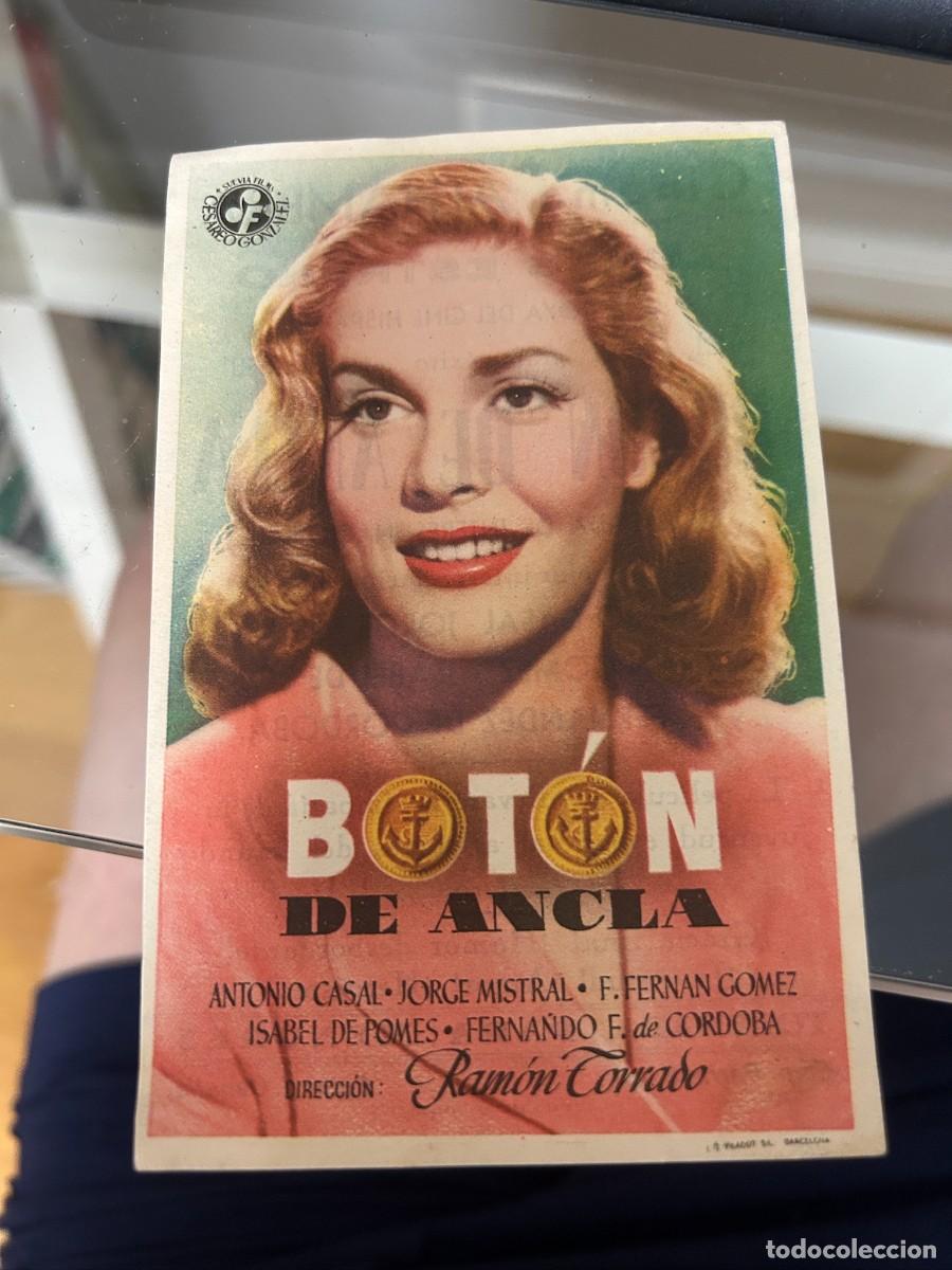 Cine: &ordm;198 boton de ancla cine alhambra zaragoza con publicidad buen estado