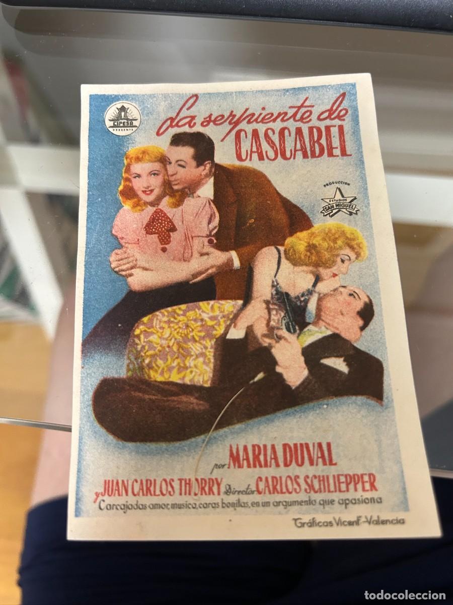 Cine: &ordm;201 la serpiente de cascabel teatro bartrina reus con publicidad buen estado