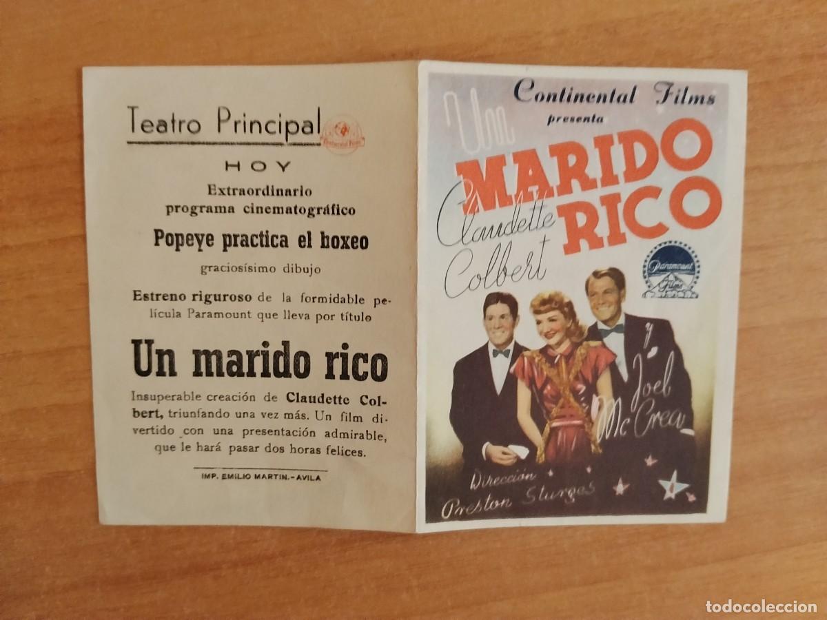 Cine: TURQ-PROGRAMA DE CINE --UN MARIDO RICO