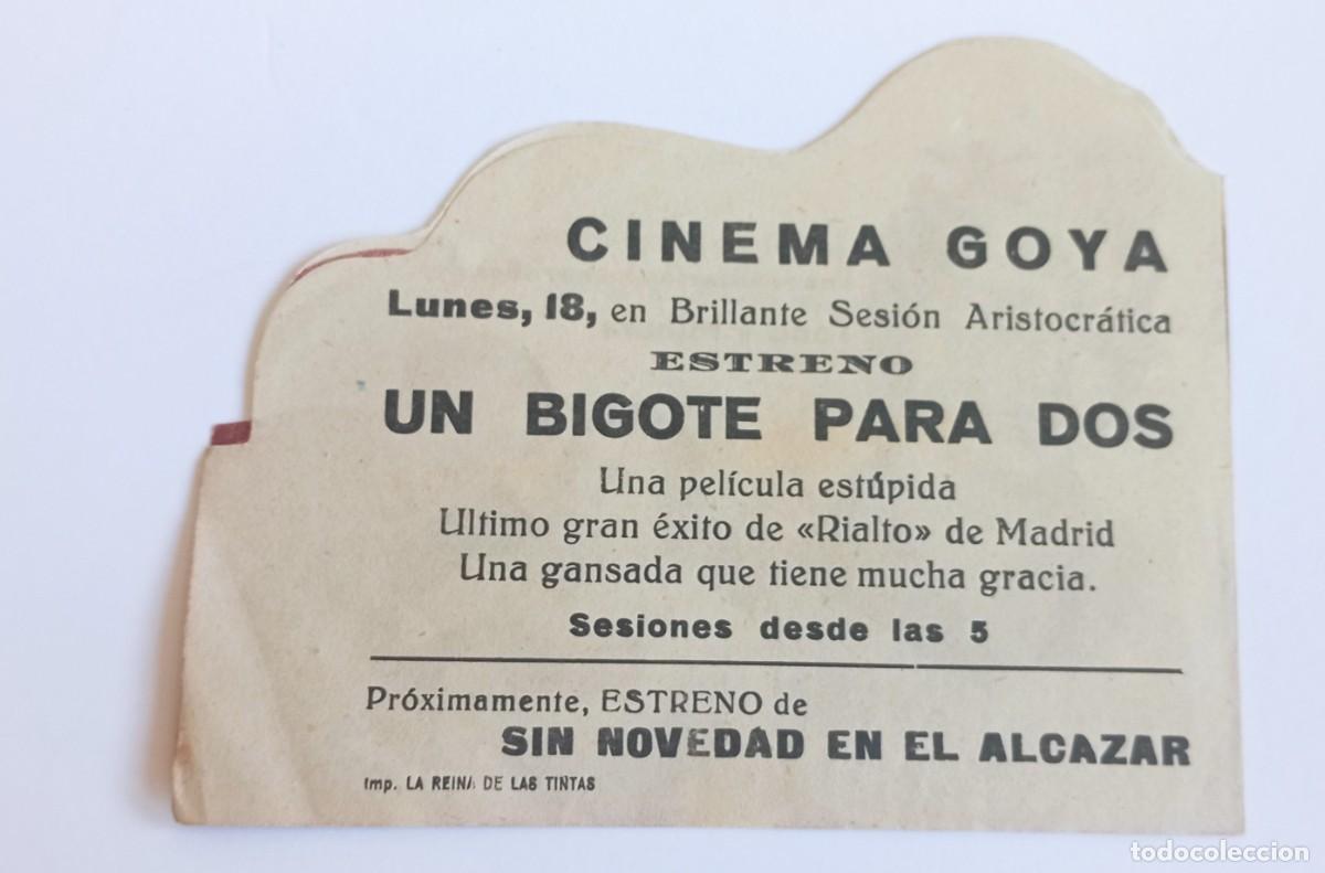 Cine: Programa de mano un bigote para dos - Foto 2