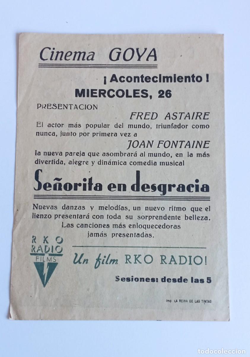 Cine: Programa de mano Se&ntilde;orita en Desgracia - Foto 2