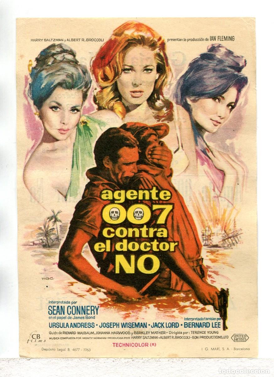 Cine: AGENTE 007 CONTRA EL DOCTOR NO, con Sean Connery.