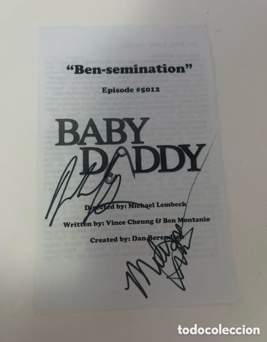 Cine: Baby Daddy &ndash; Guion/Folleto Autografiado