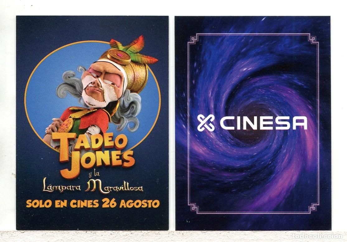 Cine: TADEO JONES Y LA L&Aacute;MPARA MARAVILLOSA, de Enrique Gato. 6,5 X 9 cms.