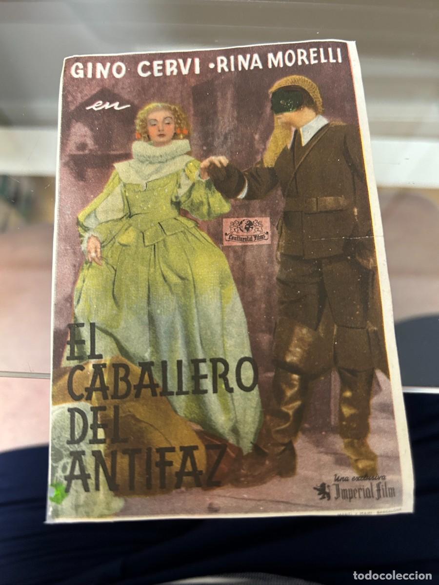 Cine: &ordm;214 el caballero del antifaz cinema armero requena valencia con publicidad buen estado