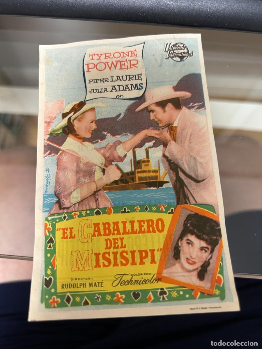 Cine: &ordm;215 el caballero del missisipi cine avenida con publicidad buen estado