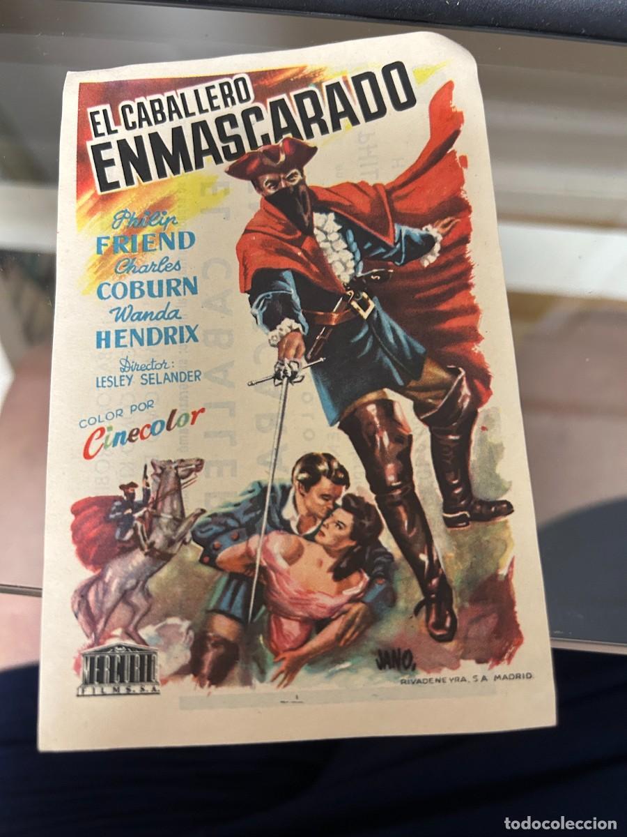 Cine: &ordm;220 el caballero enmascarado fraga huesca con publicidad buen estado