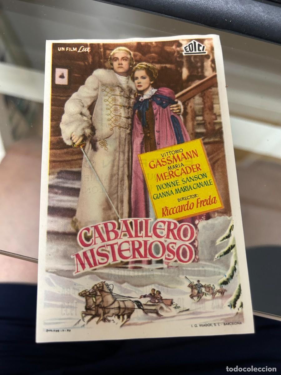 Cine: &ordm;221 caballero misterioso cine monterrosa reus con publicidad buen estado