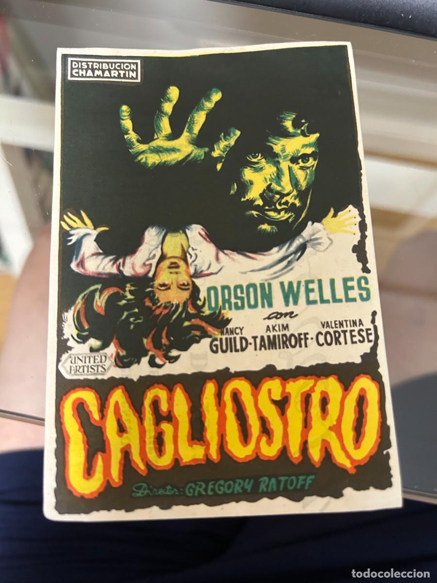 Cine: &ordm;225 cagliostro orson welles cine monterrosa reus con publicidad buen estado