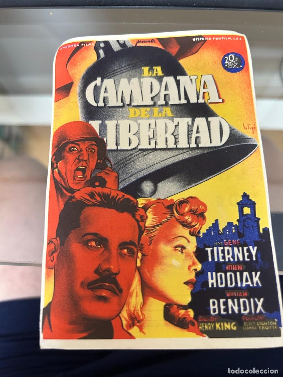Cine: &ordm;241 la campana de la libertad cine dorado zaragoza con publicidad buen estado