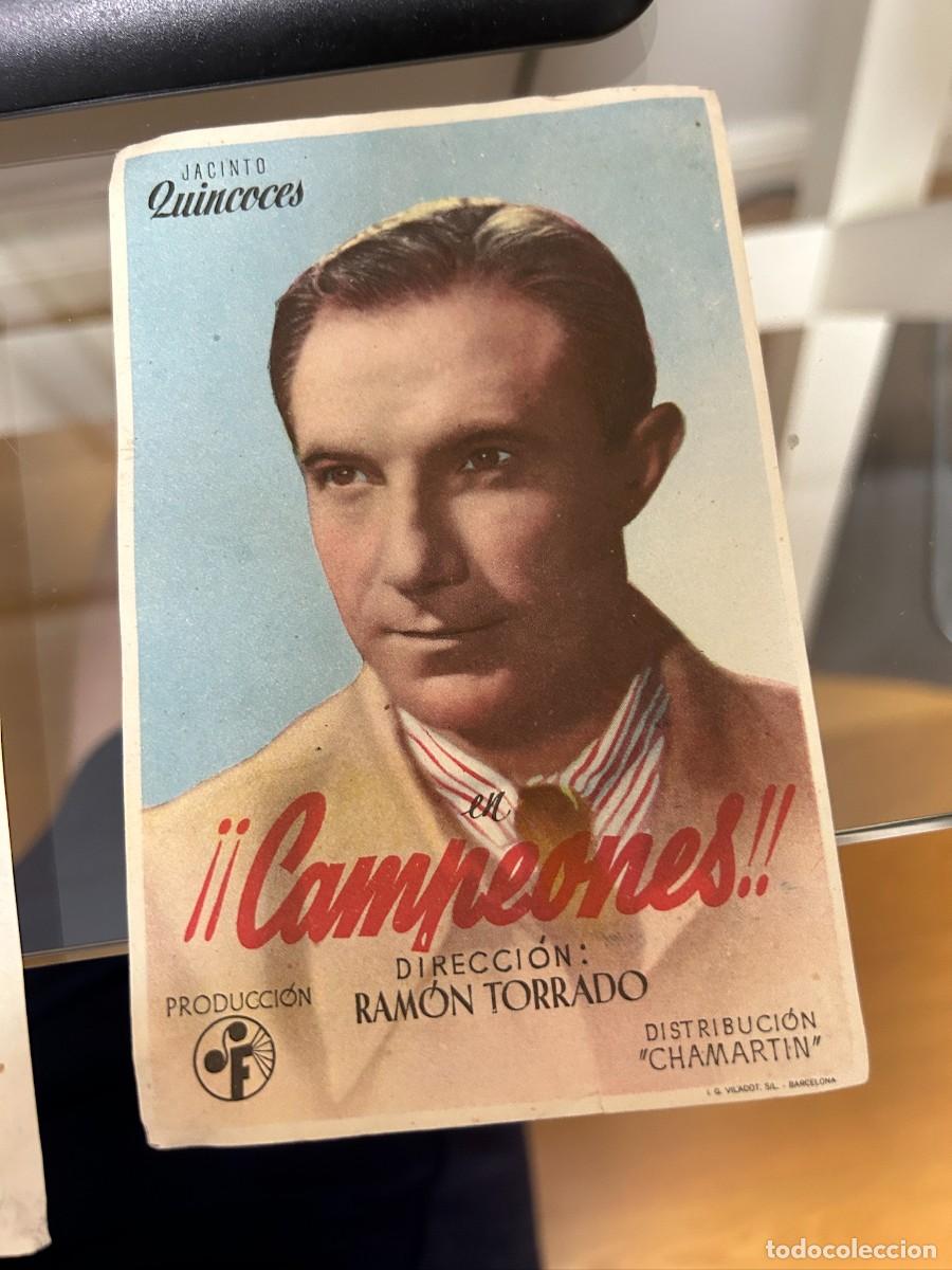 Cine: &ordm;249 &iexcl;campeones! jacinto quincoces sin publicidad buen estado