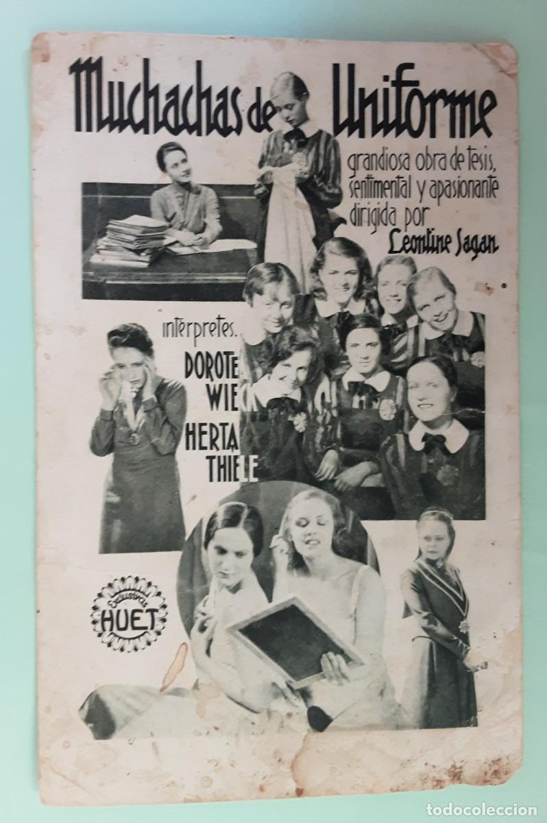 Kino: MUCHACHAS DE UNIFORME, DOROTE WIE, HERTA THIELE.