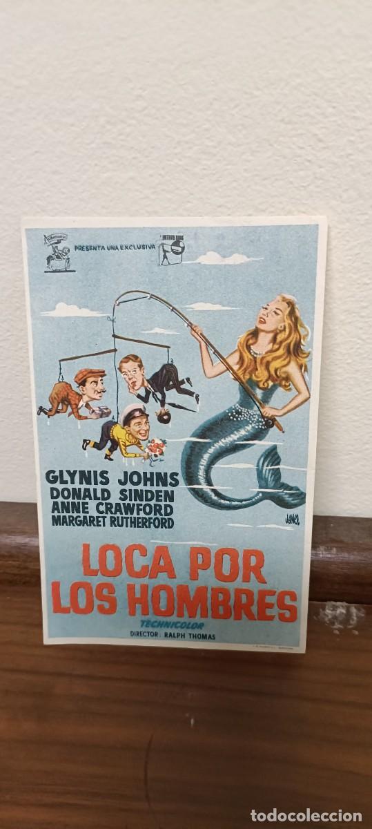  Flyers Publicitaires de films Anciens: Loca por los hombres.