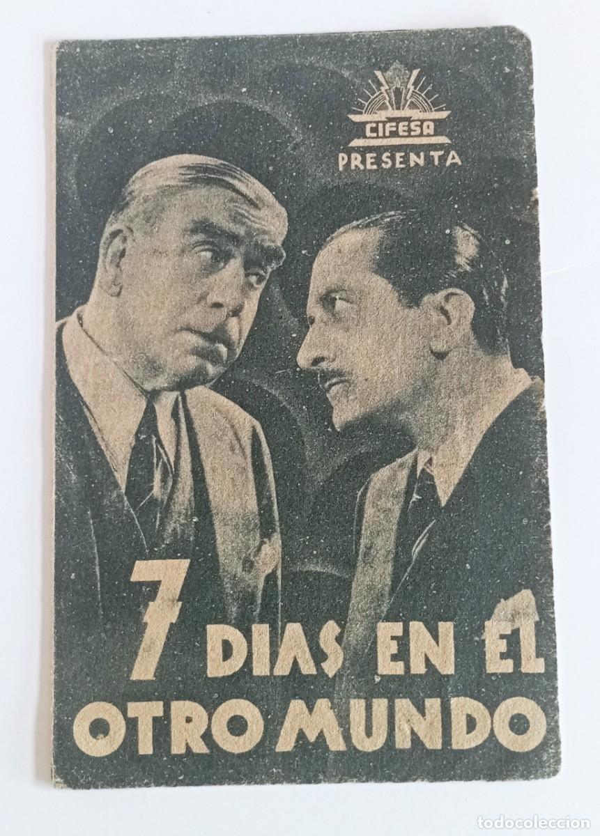 Cine: Programa de mano 7 d&iacute;as en el otro mundo - Foto 1