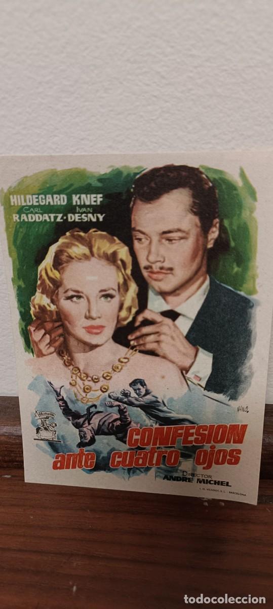 Kino: Confesi&oacute;n ante cuatro ojos .Folleto de mano