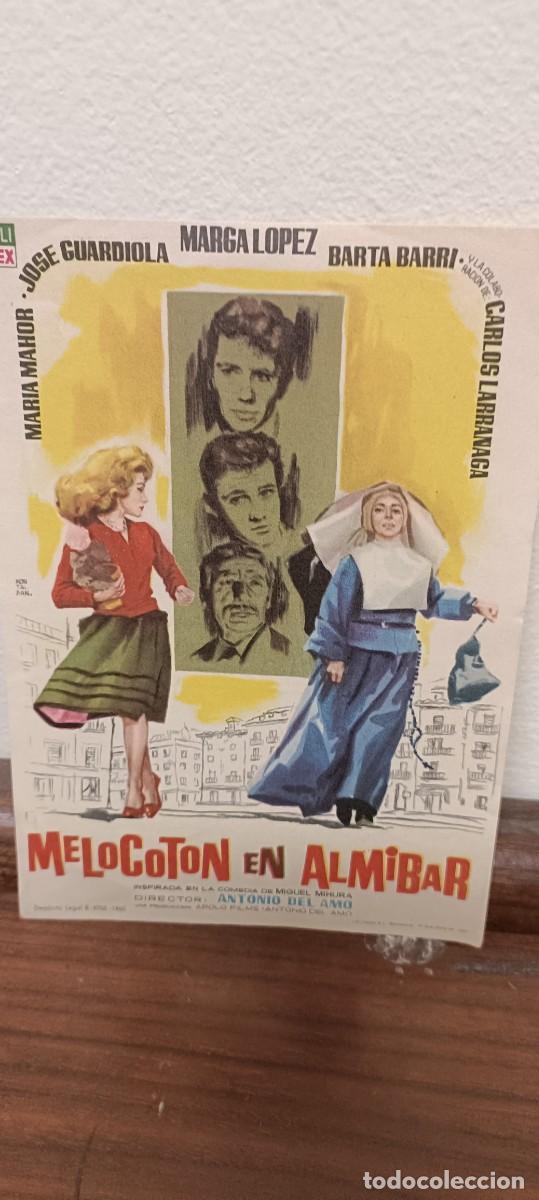 Cine: Melocot&oacute;n en alm&iacute;bar.Folleto de mano - Foto 1