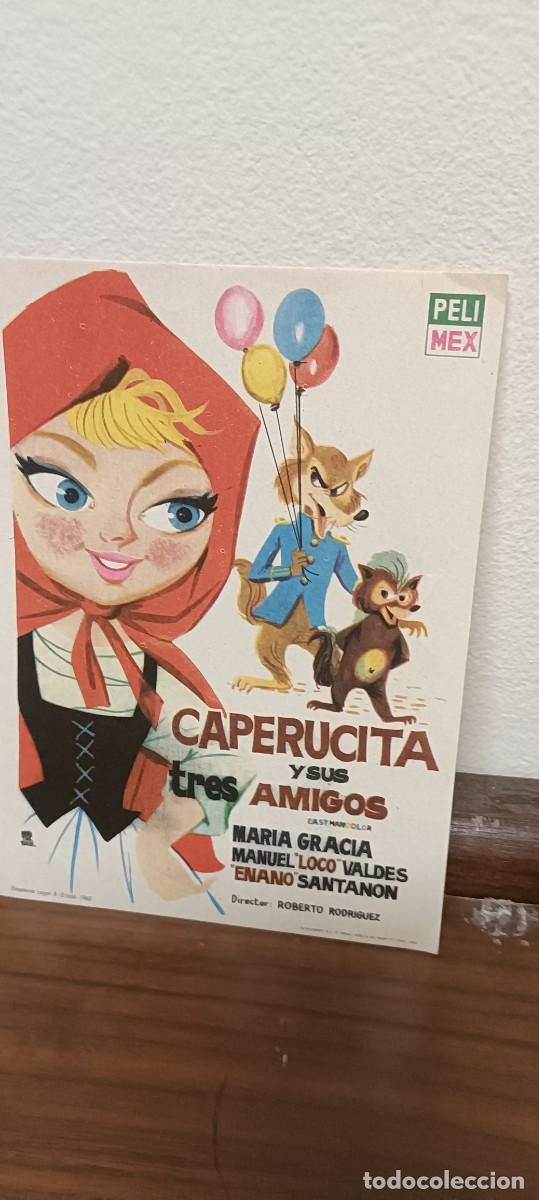  Foglietti di film di film antichi di cinema: Caperucita y sus tres amigos.Folleto de mano