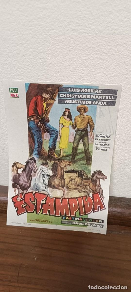 Cine: Estampida.Folleto de mano - Foto 1