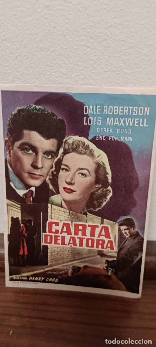  Foglietti di film di film antichi di cinema: Carta delatora.Folleto de mano