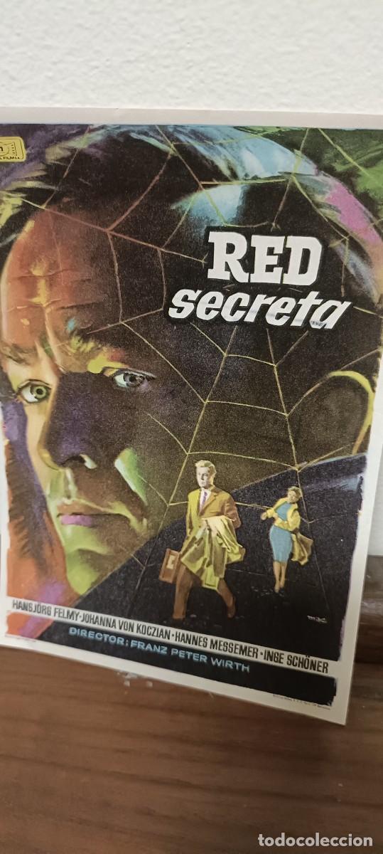 Cine: Red secreta.Folleto de mano - Foto 1
