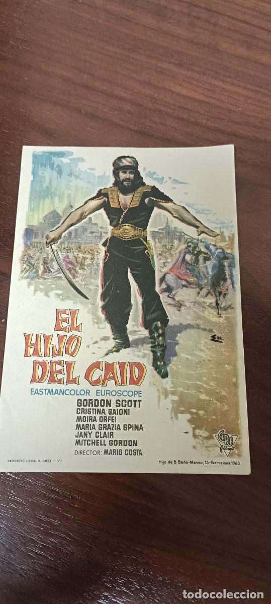  Flyers Publicitaires de films Anciens: El hijo del caid.Folleto de mano