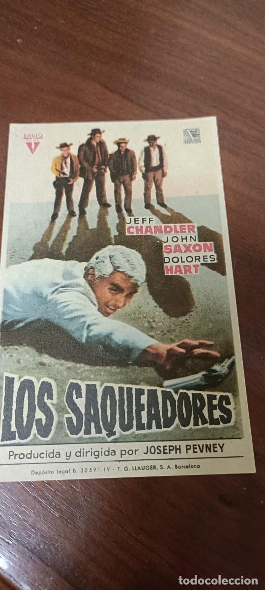Cinema: Los saqueadores.Folleto de mano