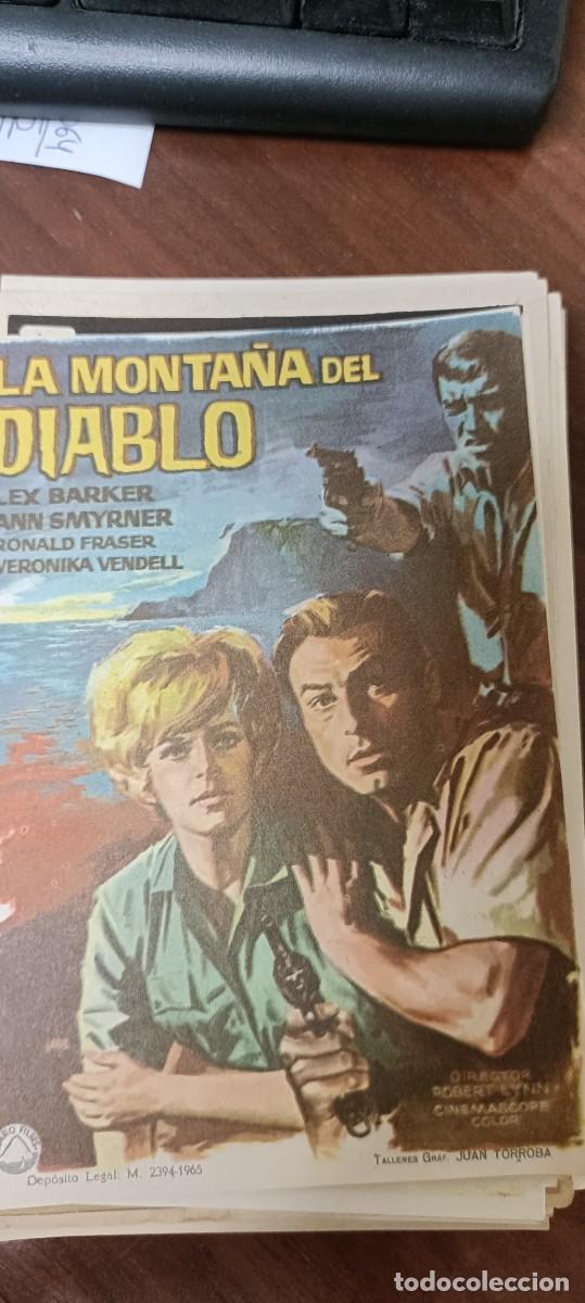 Cinema: La monta&ntilde;a del diablo.Folleto de mano