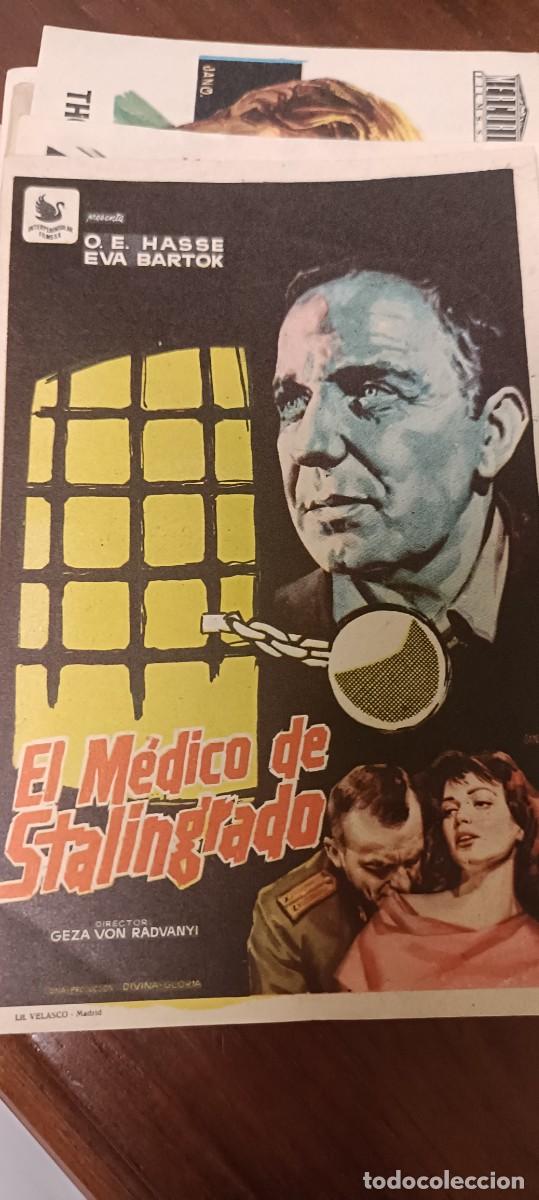  Flyers Publicitaires de films Anciens: El m&eacute;dico de Stalingrado.Folleto de mano